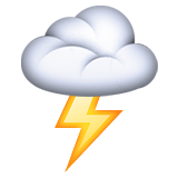 Cloud with Lightning as drawn by Apple in iOS 10.0