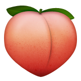 Peach as drawn by Apple in iOS 10.0