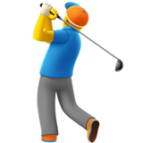 Person Golfing as drawn by Apple in iOS 10.0