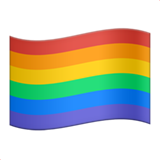 Rainbow Flag as drawn by Apple in iOS 10.0