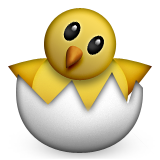 Schlüpfendes Küken as drawn by Apple in iOS 10.0