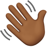 Waving Hand: Medium-Dark Skin Tone, the design in this release