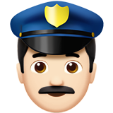 Man Police Officer: Light Skin Tone, the design in this release