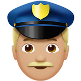 Man Police Officer: Medium-Light Skin Tone, the design in this release