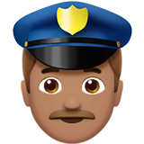 Man Police Officer: Medium Skin Tone, the design in this release