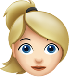 Woman: Light Skin Tone, Blond Hair, the design in this release