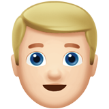 Man: Light Skin Tone, Blond Hair, the design in this release