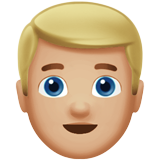 Man: Medium-Light Skin Tone, Blond Hair, the design in this release