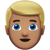 Man: Medium Skin Tone, Blond Hair, the design in this release
