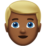 Man: Medium-Dark Skin Tone, Blond Hair, the design in this release