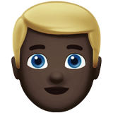 Man: Dark Skin Tone, Blond Hair, the design in this release