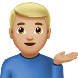 Man Tipping Hand: Medium-Light Skin Tone, the design in this release