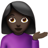 Woman Tipping Hand: Dark Skin Tone, the design in this release