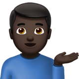 Man Tipping Hand: Dark Skin Tone, the design in this release