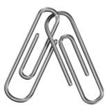 Linked Paperclips as drawn by Apple in iOS 10.0
