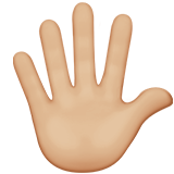 Hand with Fingers Splayed: Medium-Light Skin Tone, the design in this release