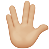 Vulcan Salute: Medium-Light Skin Tone, the design in this release