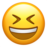 Grinning Squinting Face, the previous design