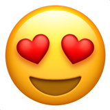 Smiling Face with Heart-Eyes, the previous design