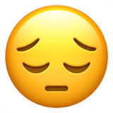 Pensive Face, the previous design