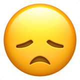 Disappointed Face as drawn by Apple in iOS 10.0