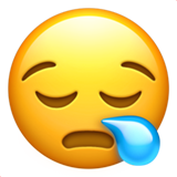 Sleepy Face as drawn by Apple in iOS 10.0