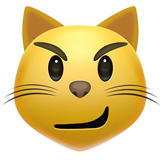 Cat with Wry Smile as drawn by Apple in iOS 10.0