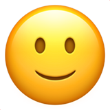 Slightly Smiling Face as drawn by Apple in iOS 10.0