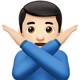 Man Gesturing NO: Light Skin Tone, the design in this release