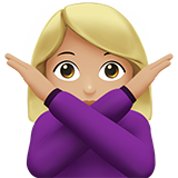 Woman Gesturing NO: Medium-Light Skin Tone, the design in this release
