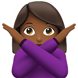 Woman Gesturing NO: Medium-Dark Skin Tone, the design in this release