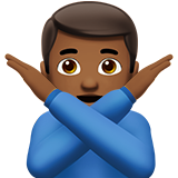 Man Gesturing NO: Medium-Dark Skin Tone, the design in this release