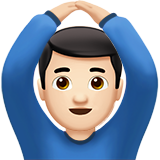 Man Gesturing OK: Light Skin Tone, the design in this release