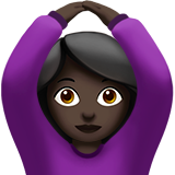 Woman Gesturing OK: Dark Skin Tone, the design in this release