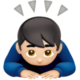 Man Bowing: Light Skin Tone, the design in this release