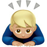 Man Bowing: Medium-Light Skin Tone, the design in this release