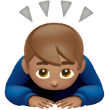 Man Bowing: Medium Skin Tone, the design in this release
