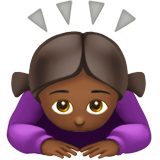 Woman Bowing: Medium-Dark Skin Tone, the design in this release