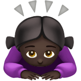 Woman Bowing: Dark Skin Tone, the design in this release