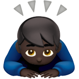 Man Bowing: Dark Skin Tone, the design in this release