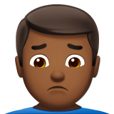 Man Frowning: Medium-Dark Skin Tone, the design in this release