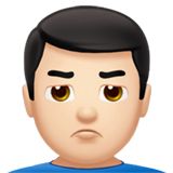 Man Pouting: Light Skin Tone, the design in this release
