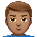 Man Pouting: Medium Skin Tone, the design in this release