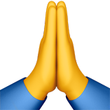 Folded Hands as drawn by Apple in iOS 10.0