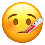 Face with Thermometer as drawn by Apple in iOS 10.0