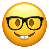 Visage De Geek as drawn by Apple in iOS 10.0
