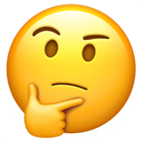 Thinking Face as drawn by Apple in iOS 10.0