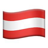 Flag: Austria as drawn by Apple in iOS 10.2