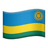 Flag: Rwanda as drawn by Apple in iOS 10.2