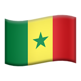 Flag: Senegal as drawn by Apple in iOS 10.2